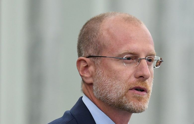 FILE – Brendan Carr answers questions during a Senate Commerce, Science, and Transportation committee hearing to examine the Federal Communications Commission on Capitol Hill in Washington, June 24, 2020. (Jonathan Newton/The Washington Post via AP, Pool, File) DCWAP701 DCWAP701
