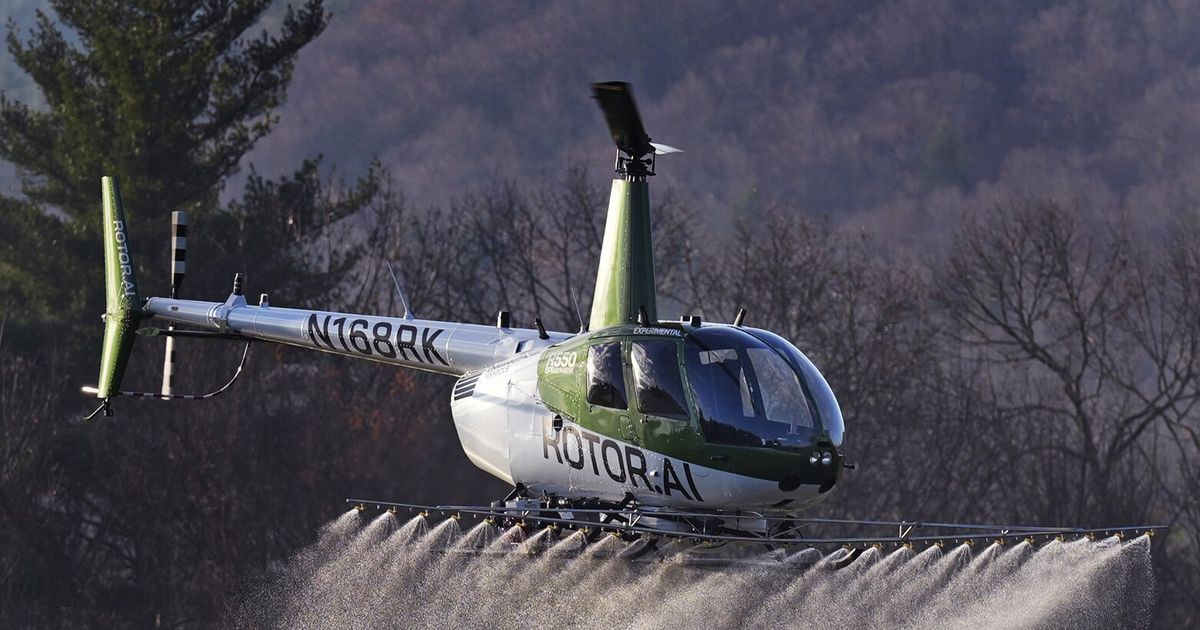 Forget driverless cars. One company wants autonomous helicopters to spray crops and fight fires