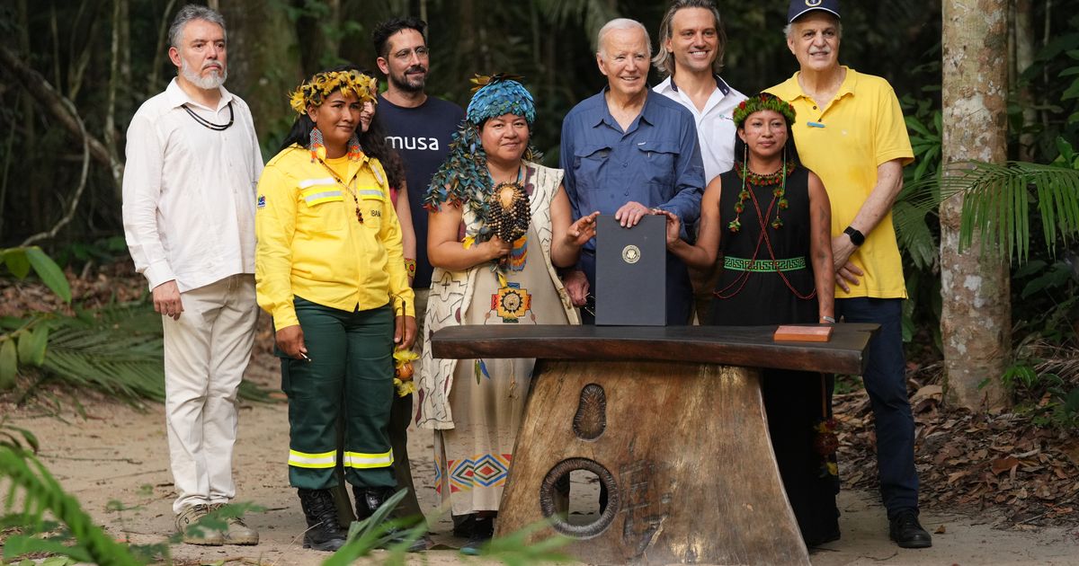 Biden Visits Amazon, Vowing Help to Fight Climate Change