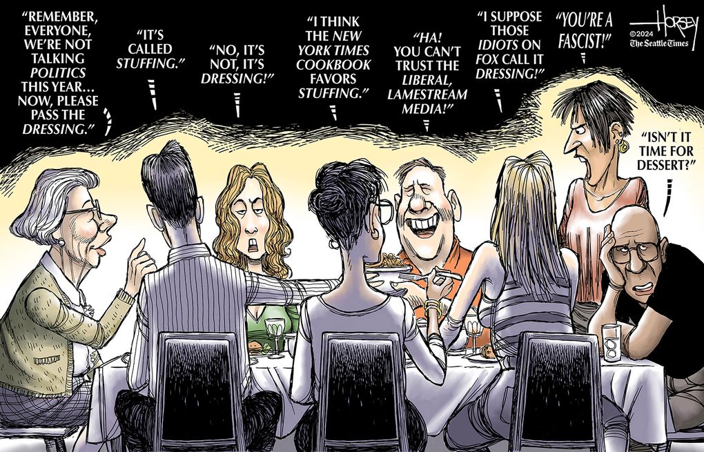 A side of politics may be unavoidable on Turkey Day