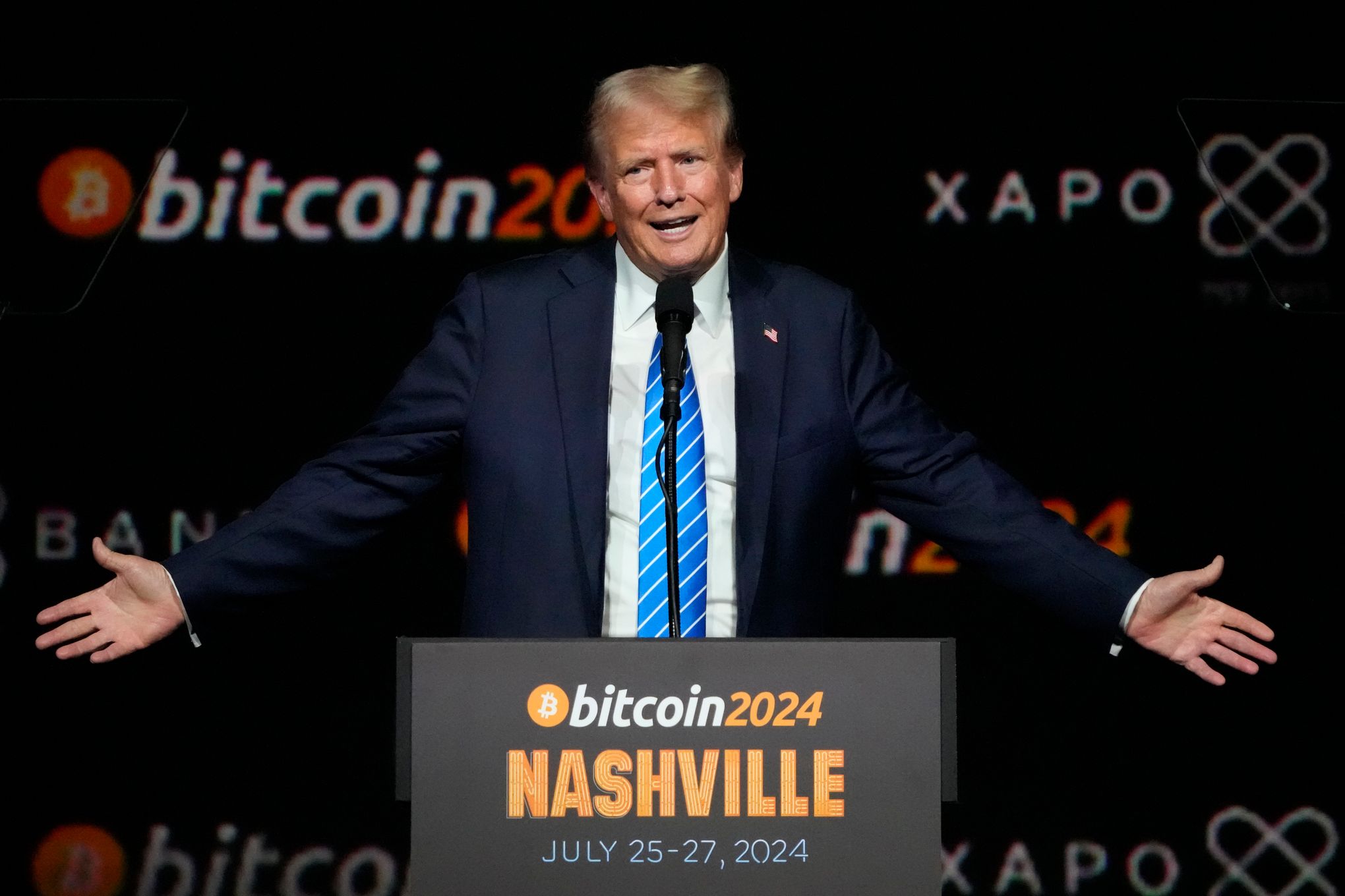 Trump win ignites crypto frenzy that sends bitcoin to a record high | The  Seattle Times