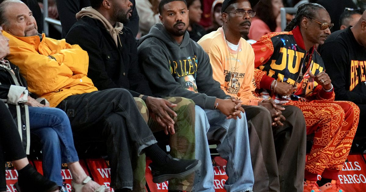 Michael B. Jordan uses timeout at women’s college basketball game to sign smoldering photo