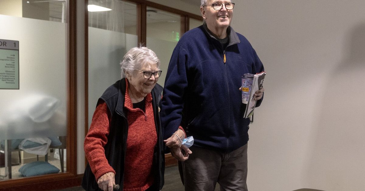 Volunteer assisting a senior in King County