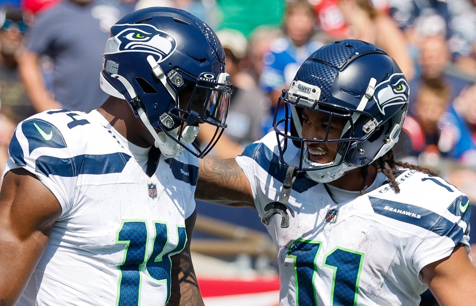 DK Metcalf a 'proud parent' watching Jaxon Smith-Njigba emerge as