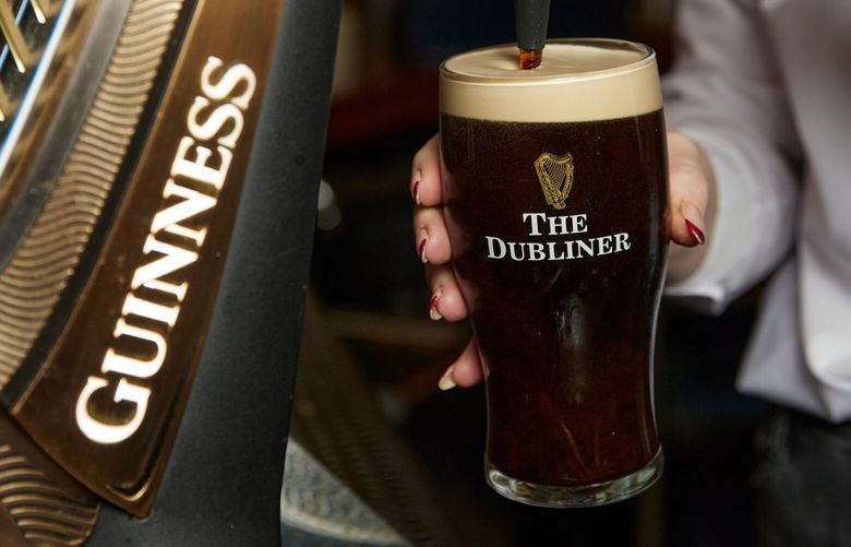 A Guinness draft at the Dubliner in Boston, Nov. 23, 2024. Guinness, once synonymous with old Irish pubs and old Irish men, is having a moment in the U.S., increasingly winning over younger, beer-bent Americans. (Linda Campos/The New York Times) XNYT0069 XNYT0069