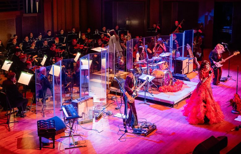 Seattle rock staples Thunderpussy celebrated its new album “West” and the band’s 10th anniversary with an ambitious performance with the Seattle Symphony on May 10, 2024.