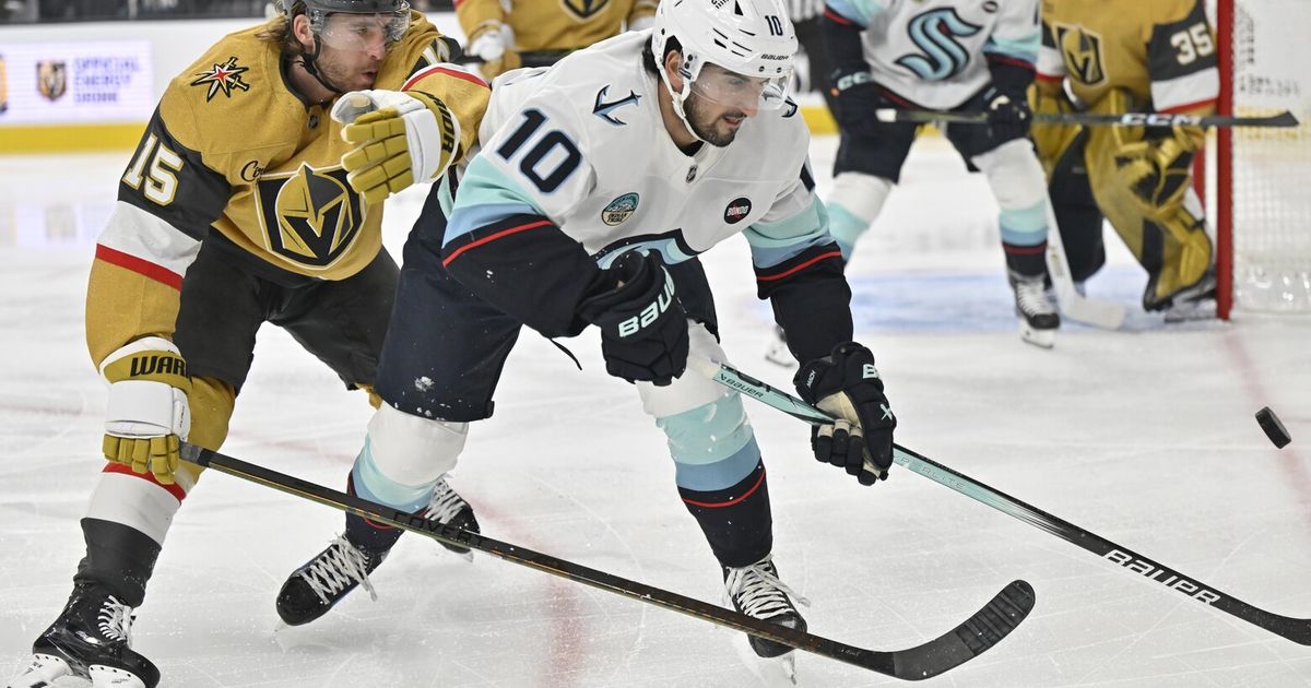 Kraken losing streak reaches four with lackluster 6-2 loss to Golden Knights
