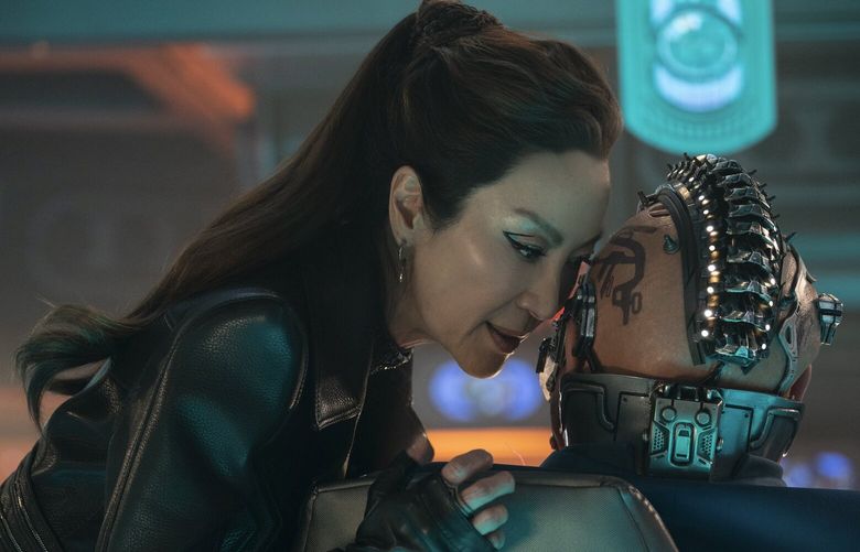 Michelle Yeoh and Joe Pingue in “Star Trek: Section 31.”