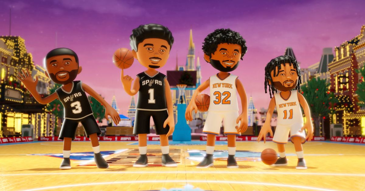 Mickey, Minnie, Goofy and Wemby: Spurs-Knicks Christmas game is also an animated one at Disney World