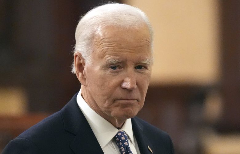 President Joe Biden walks after speaking during an interfaith prayer service for the victims of the deadly New Years truck attack, at St. Louis Cathedral in New Orleans, Monday, Jan. 6, 2025. (AP Photo/Gerald Herbert) LAJE338 LAJE338