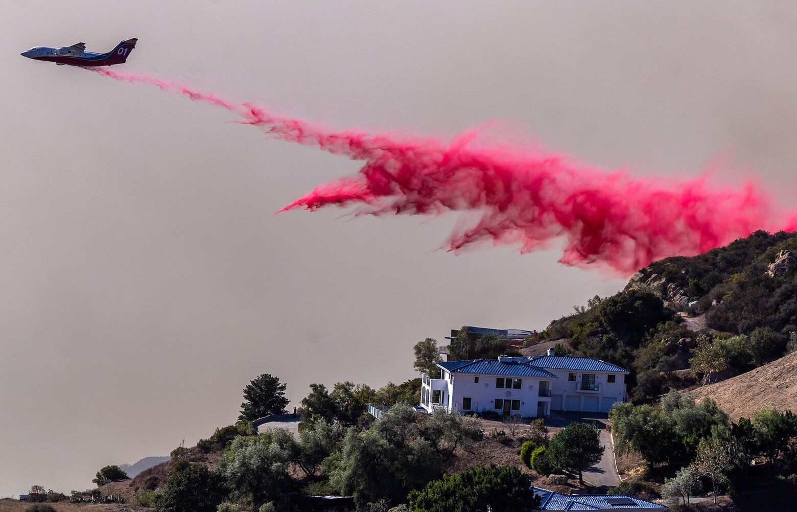 Pink Fire Retardant, a Dramatic Wildfire Weapon, Poses Its Own