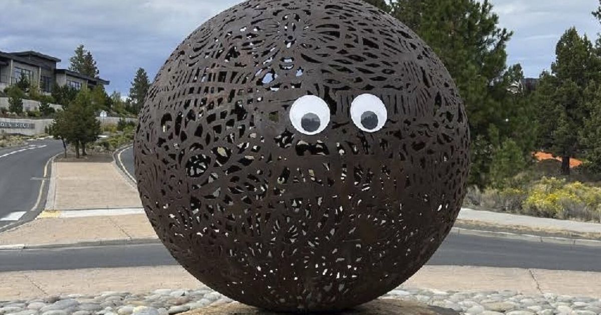 Man says he was behind some of the viral googly eyes on public art in Oregon