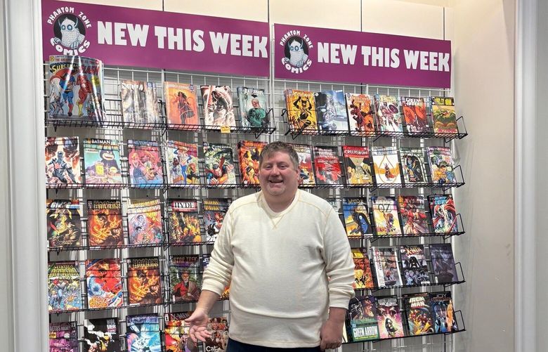 Joel Bowyer, owner of Lynnwood comics shop Phantom Zone Comics. (Sandra Bowyer)