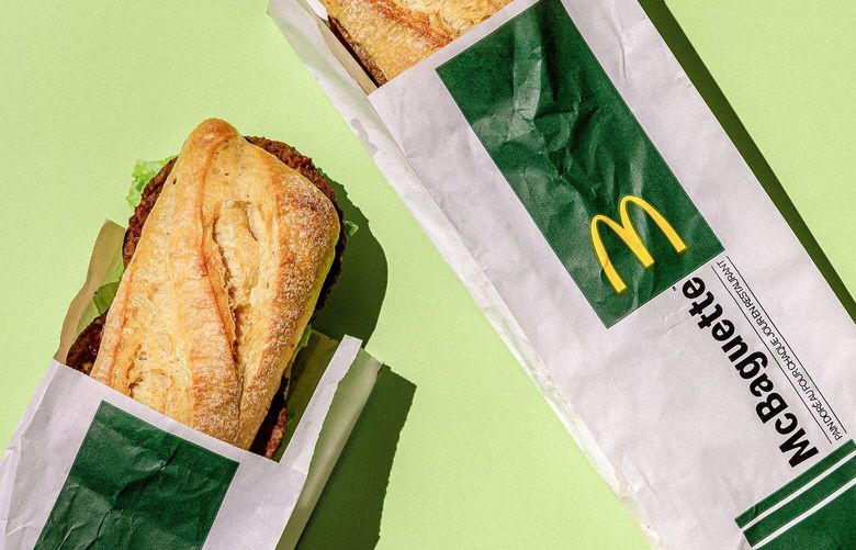 In an image provided by Gary He/McAtlas, McBaguettes from McDonald’s in Paris, Nov. 11, 2022. For some, idiosyncratic McDonald’s locations and menu items have become a destination when traveling abroad. (Gary He/McAtlas via The New York Times) – NO SALES; FOR EDITORIAL USE ONLY WITH NYT STORY MCDONALDS ABROAD BOOK BY KATE CHRISTOBEK FOR JAN. 28, 2025. ALL OTHER USE PROHIBITED. –