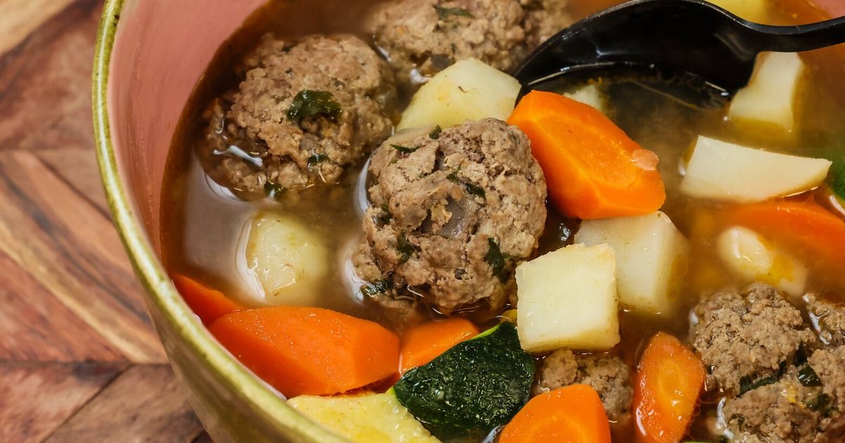 This hearty family recipe for albondigas soup warms the belly and the soul ...