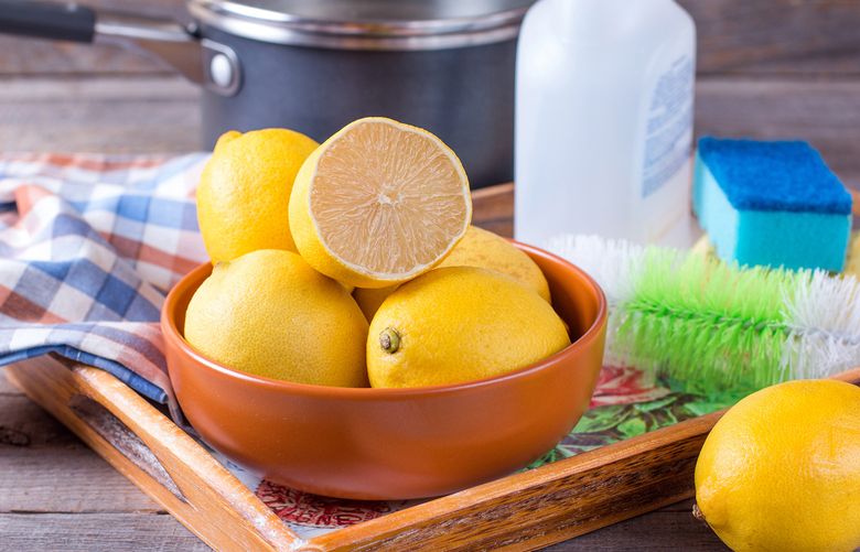For hard water stains on stainless steel or chrome fixtures, cut a lemon in half and rub it over the affected area. Leave it for a few minutes, then rinse the juice off. (Getty Images)