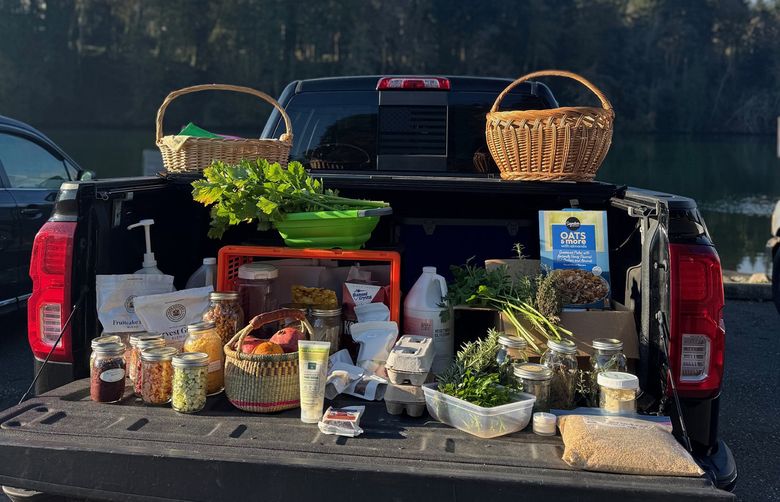One group in Kitsap County avoids needless spending by sharing their goods with each other. (Courtesy of Dana Pobursky via Kitsap Garden & Homestead Trade Pantry Swap)