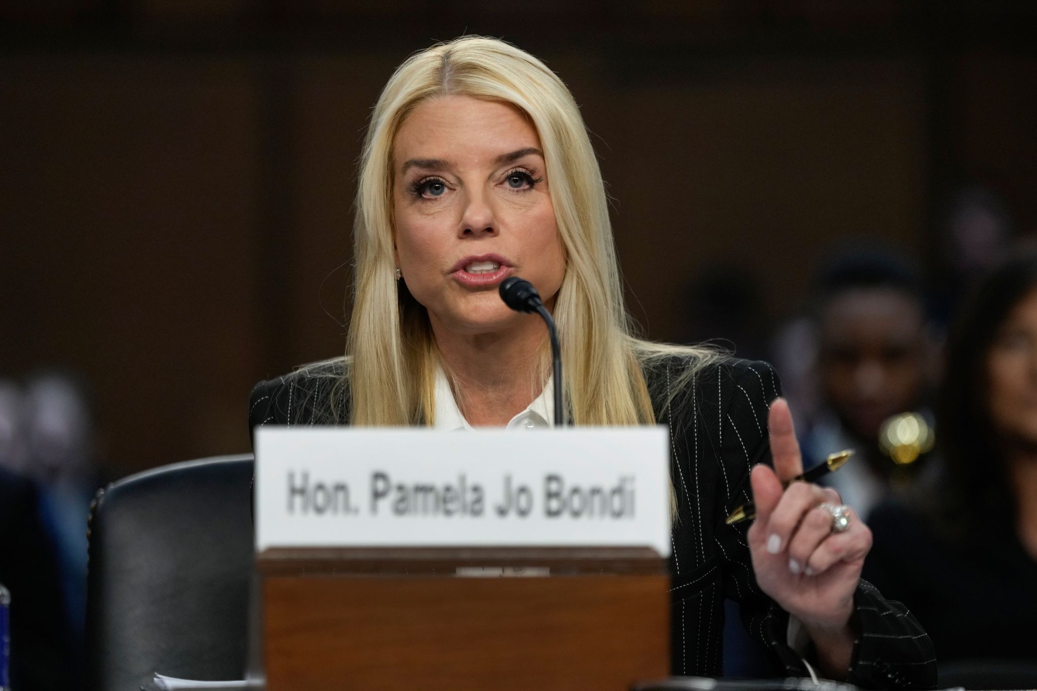 Bondi says she won't play politics as attorney general but doesn't rule out  probes of Trump foes | The Seattle Times