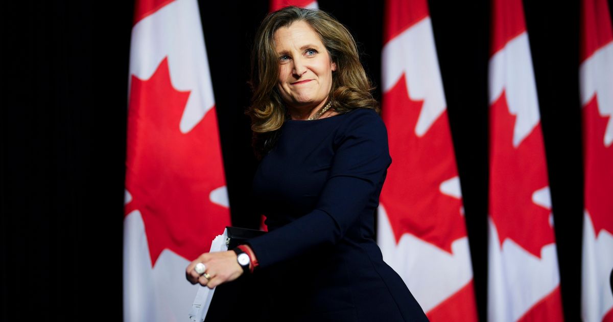 Chrystia Freeland Enters Race to Succeed Trudeau as Canada's Next Prime Minister