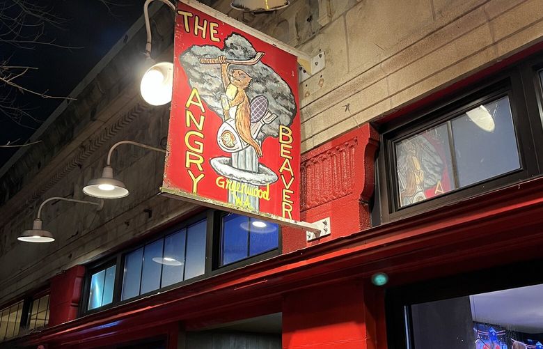 The exterior of the Angry Beaver bar in Greenwood on Thursday night.