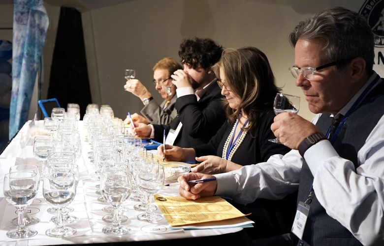 Baltimore-based writer and photographer Van Smith, who has a cabin in the area, was a returning judge at the Berkeley Springs International Water Tasting on Feb. 22. MUST CREDIT: Natalie B. Compton/The Washington Post