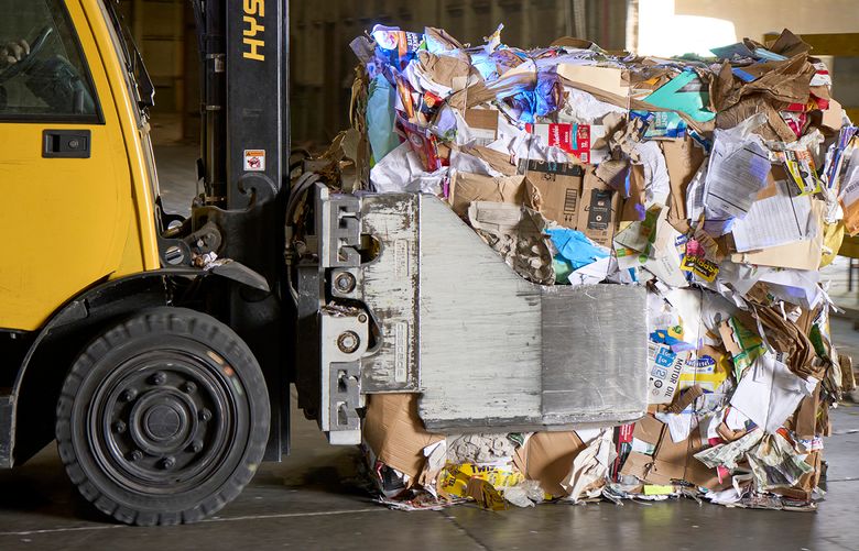 Not everything is destined for the recycle bin. Jay Simmons, packaging product development manager from North Pacific Paper Company, says it