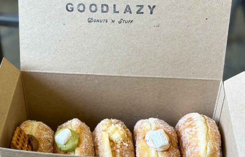 Good Lazy opened this month in the Issaquah Highlands, serving stuffed brioche doughnuts.