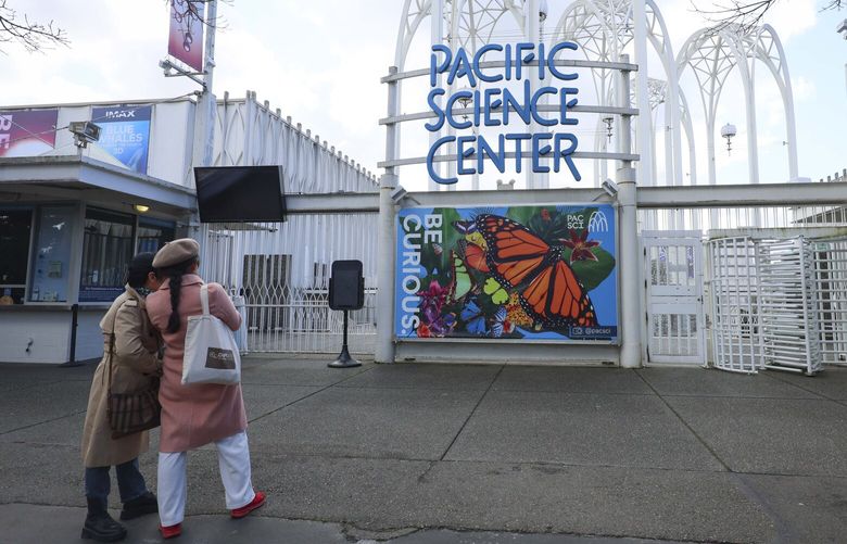 The main entrance to Seattle’s Pacific Science Center seen on Tuesday, March 18, 2025. 



 229591