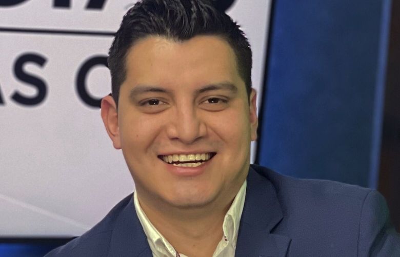 FILE – This photo provided by Telemundo Kansas City shows television reporter Adan Manzano, a 27-year-old anchor and reporter for Telemundo in Kansas City, Missouri, who was found dead in his hotel room in the New Orleans suburb of Kenner during Super Bowl week. (Telemundo Kansas City via AP) NYDD218 NYDD218