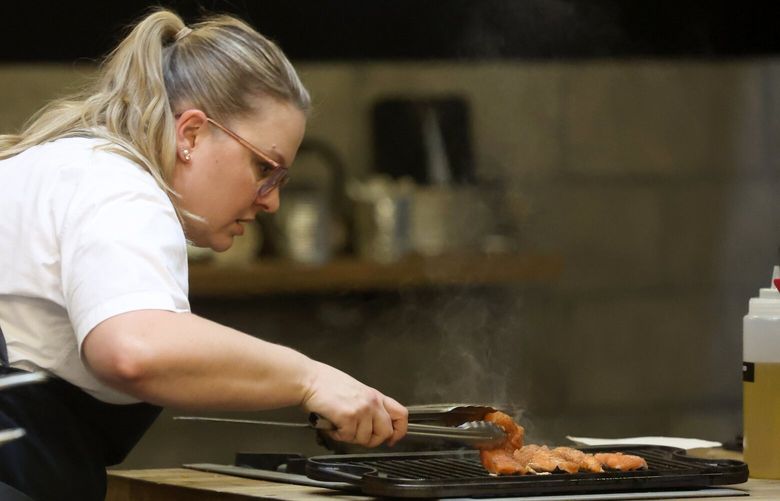 Megan Keno competes on the fourth season of “Next Level Chef” on Fox. (Lorraine O’Sullivan / Fox)