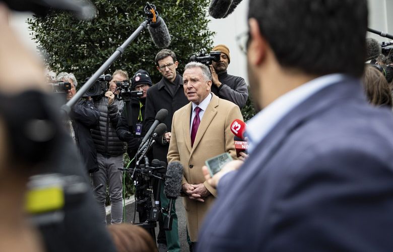 FILE — Steve Witkoff, U.S. Special Envoy to the Middle East, speaks to reporters outside the Oval Office at the White House in Washington, March 6, 2025. “I thought he was straight up with me,” Witkoff said of Russia’s president, Vladimir Putin, during a recent interview with Tucker Carlson. (Maansi Srivastava/The New York Times) XNYT0327 XNYT0327