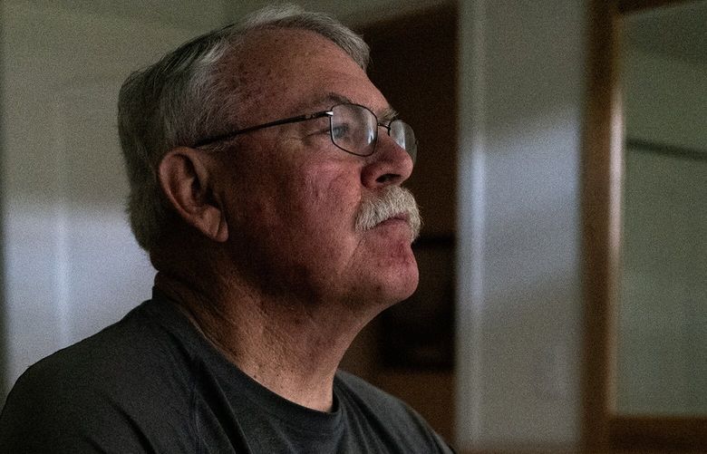 Monte Wooden, 71, who had a heart attack despite low risk on most measures, at home in Redding, Calif., March 28, 2025. Doctors discovered he had a very high level of a tiny particle in his blood called Lp(a). (Max Whittaker/The New York Times) XNYT0492 XNYT0492