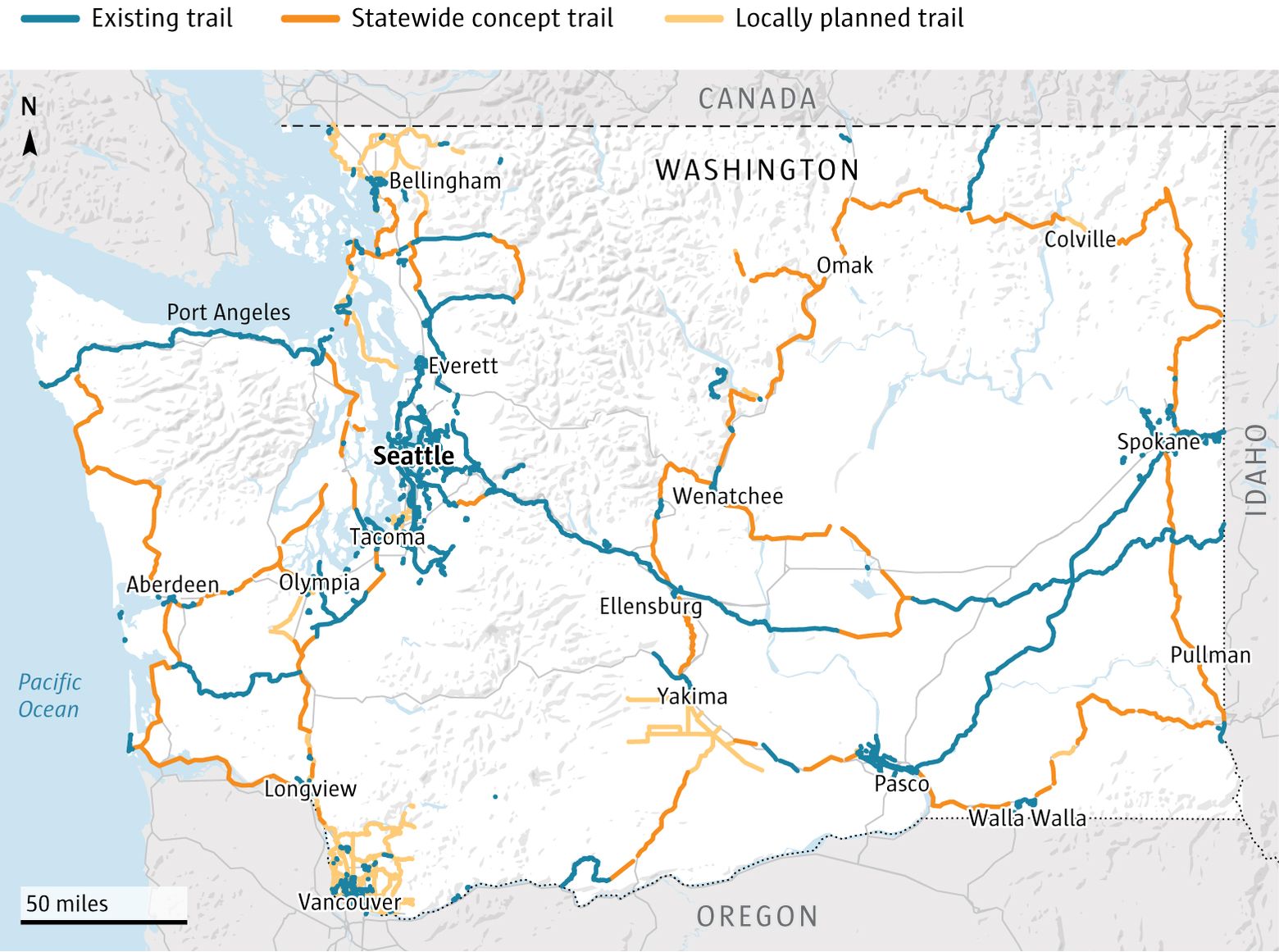 Cycle Paths Rockingham Wa WA may be getting new highways β for cyclists | The Seattle Times