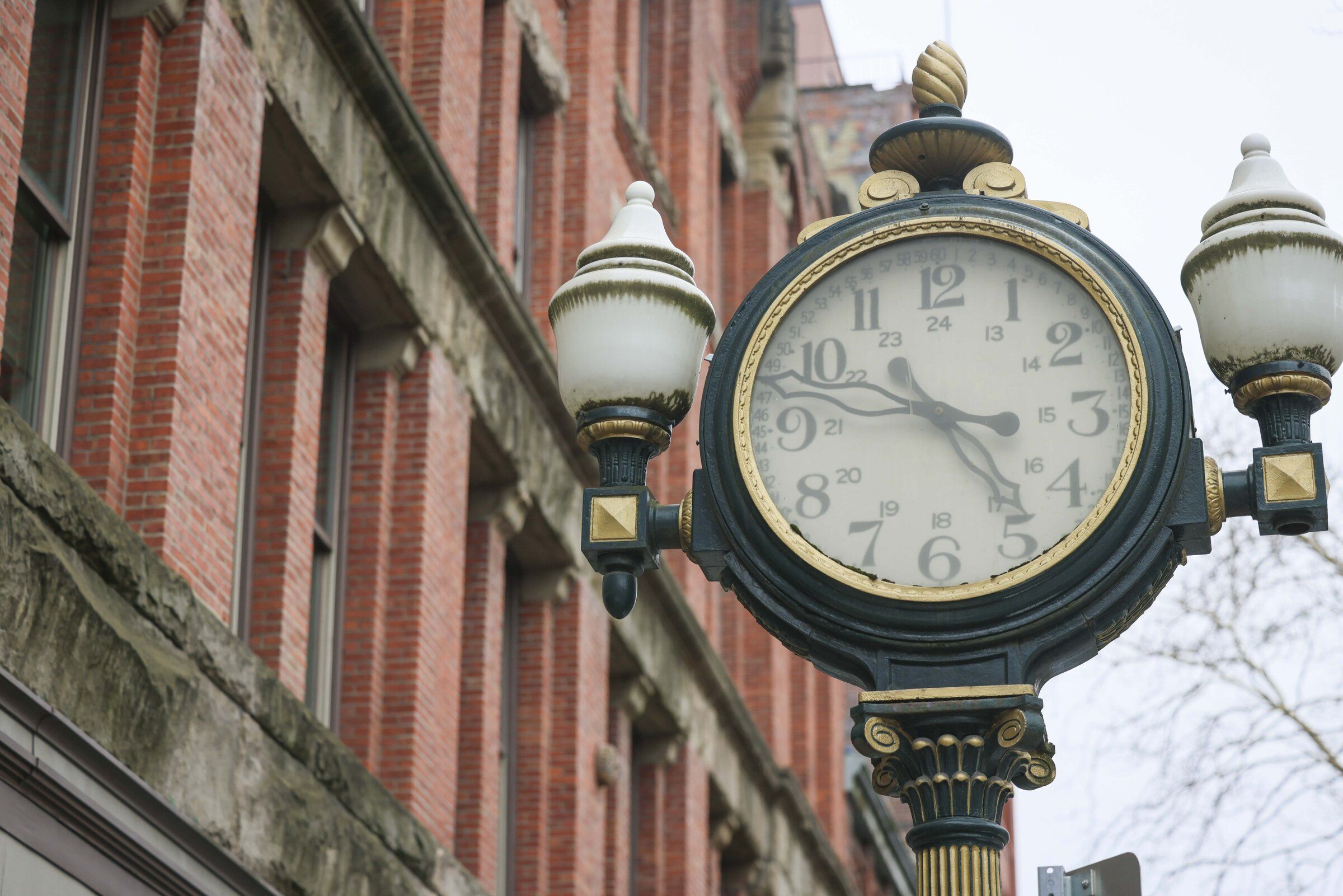Pioneer Square clock has watched over the city from several