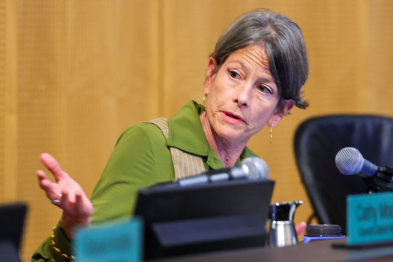 Seattle Council President Sara Nelson\&#8217;s leadership as council president has caused divides among the Seattle City Council. (Kevin Clark / The Seattle Times)