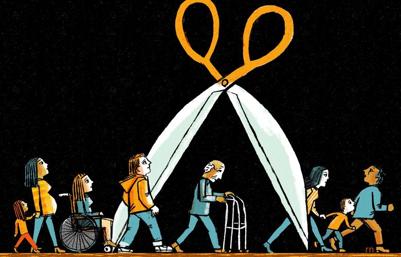 If you have a parent short on savings, a disabled adult child or a minor with special needs, Medicaid may be your backstop, but plenty of people are unaware. (Robert Neubecker/The New York Times) — FOR EDITORIAL USE ONLY WITH NYT STORY YOUR MONEY BY RON LIEBER FOR MARCH 21, 2025. ALL OTHER USE PROHIBITED. —