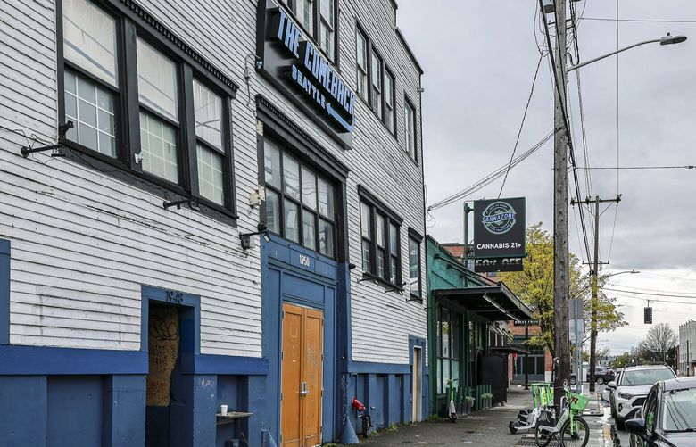 The site of a new permanent site for a sobering center Tuesday afternoon in the SODO neighborhood of Seattle, Washington, on April 8, 2025. 229743
