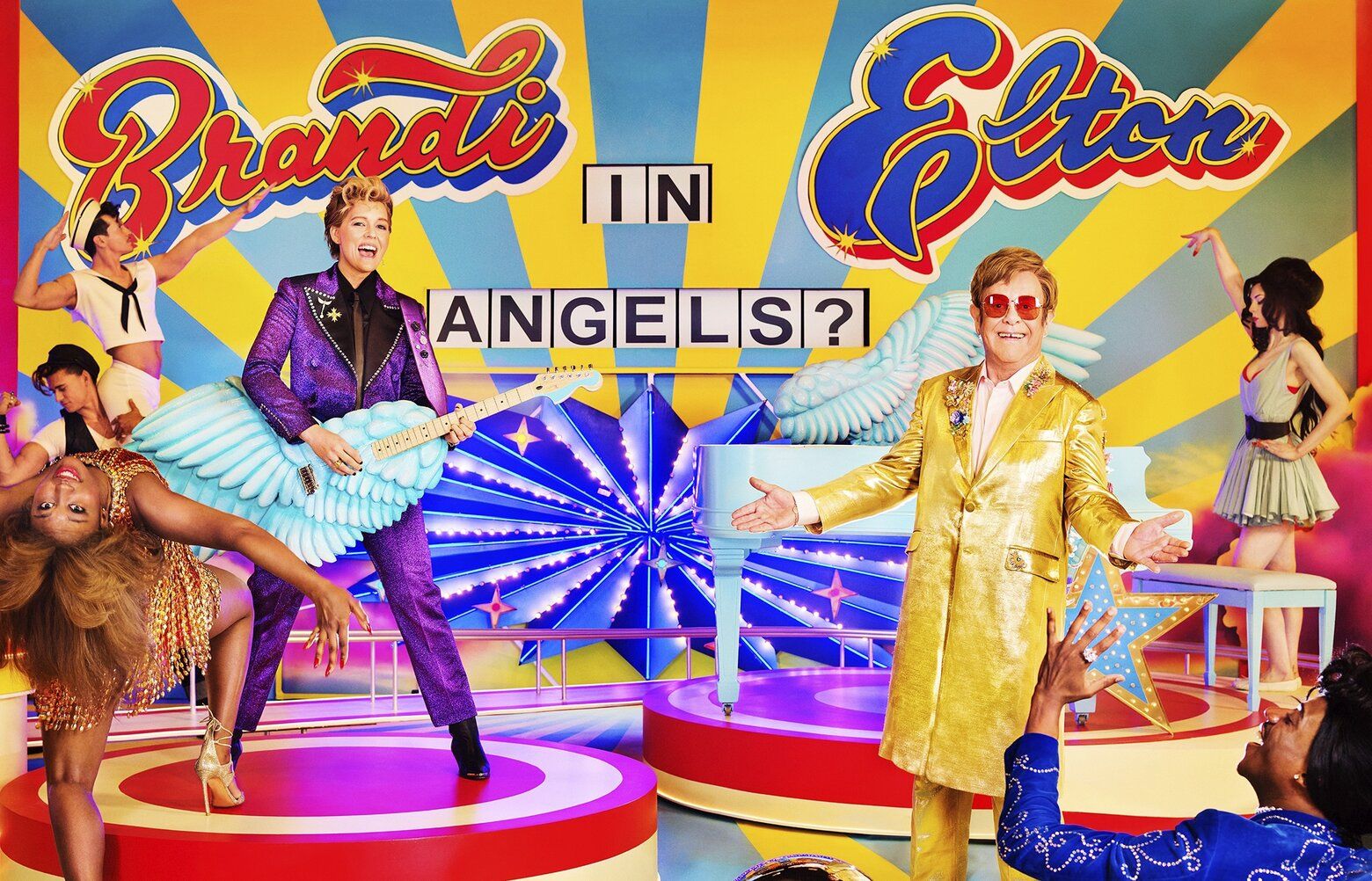 elton john brandi carlileレコード　マーブルレッドカラー Brandi Carlile and Elton John's new album broken down track by