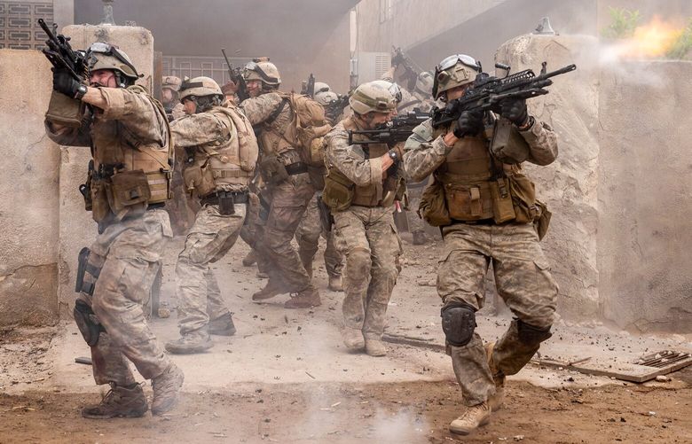 A scene from the movie “Warfare.” (Murray Close/A24/TNS) 139538849W