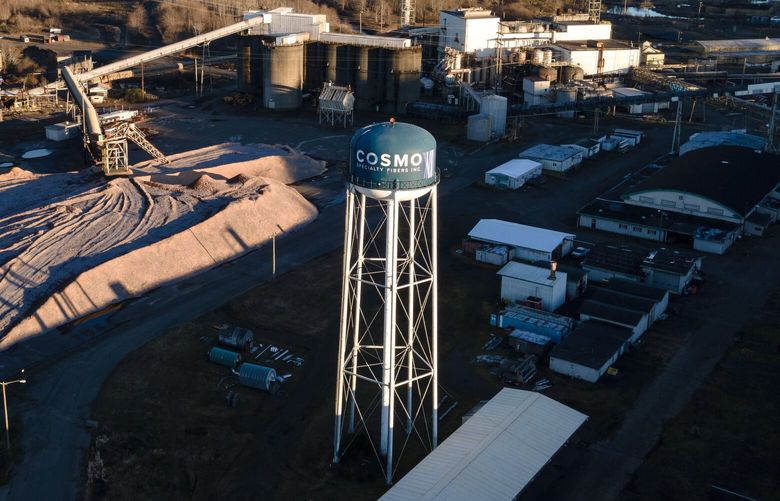 The Cosmo Specialty Fibers plant on Monday, Jan. 27, 2025, in Cosmopolis.