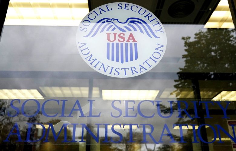 FILE – The Social Security Administration office is seen in Mount Prospect, Ill., Oct. 12, 2022.(AP Photo/Nam Y. Huh, File)