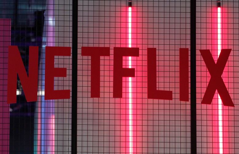 FILE- In this Nov. 4, 2017, file photo, the logo of entertainment company Netflix is pictured in Paris. (AP Photo/Christophe Ena, File) NYPS216 NYPS216