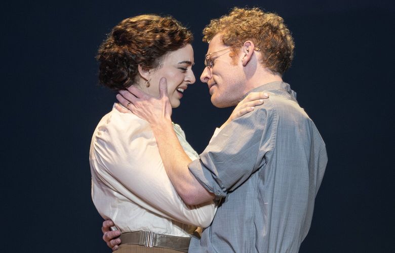Talia Suskauer and Max Chernin lead the national tour of the musical “Parade” as Lucille and Leo Frank, two real-life Atlanta residents who ended up embroiled in a murder trial in 1913 Georgia.