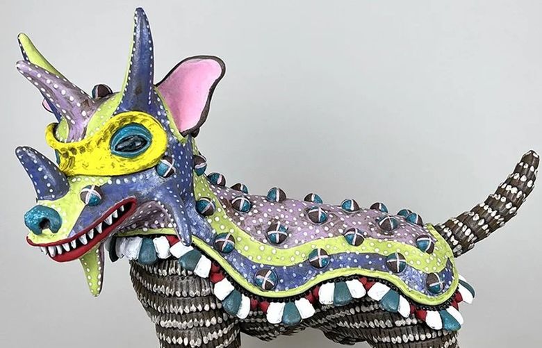 Sculptor George Rodriguez is unleashing his ceramic dogs in Pioneer Square’s Foster/White gallery this month.
Cutline: Courtesy of the artist and Foster/White Gallery