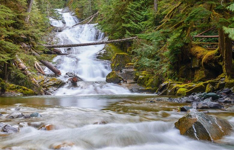 Chenuis Falls are going to be tougher to reach this year, so we likely won’t use this photo now, but let’s add to our archive since we got permission to use.