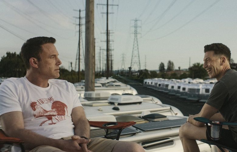 Ben Affleck, left, and Jon Bernthal in “The Accountant 2.” (Amazon MGM Studios/TNS) 140655398W 140655398W