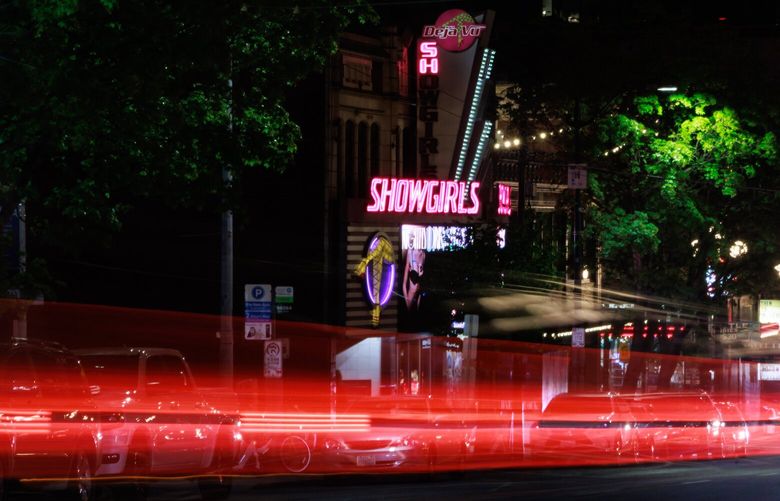 The Deja Vu Showgirls Seattle adult entertainment club is photographed on 1st Avenue in Seattle Friday, April 18, 2025.
229785