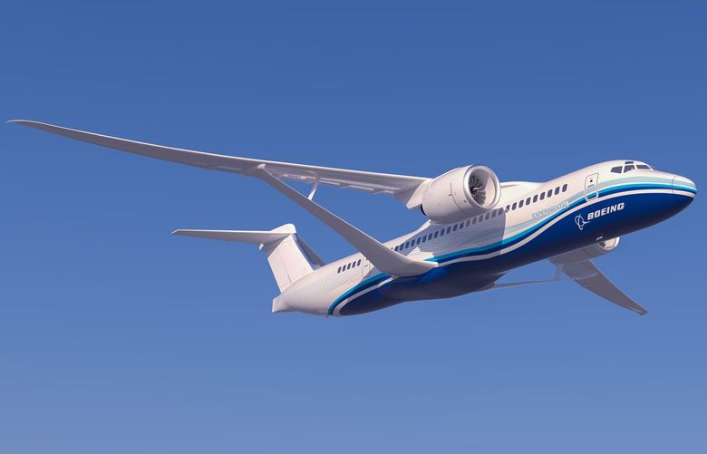 An illustration of Boeing’s Transonic Truss-Braced Wing (X-66A)

X-66A is the new Air Force designation for this eXperimental plane

NASA also calls it the Sustainable Flight Demonstrator or SFD
