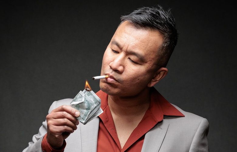 Ray Tagavilla stars as PNW mobster Frank Colacurcio in “Seattle Vice,” Opal Peachey and Mark Siano’s burlesque-infused romp through the underworld of 1970s Seattle. (John Cornicello)