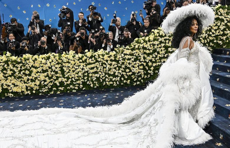 Diana Ross attends The Metropolitan Museum of Art’s Costume Institute benefit gala celebrating the opening of the “Superfine: Tailoring Black Style” exhibition on Monday, May 5, 2025, in New York.